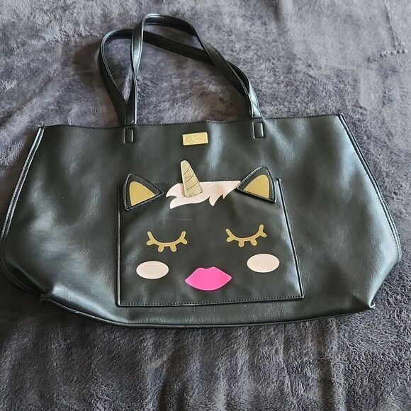Betsy Johnson Cat Unicorn Tote Luv Betsy - Picture 1 of 6
